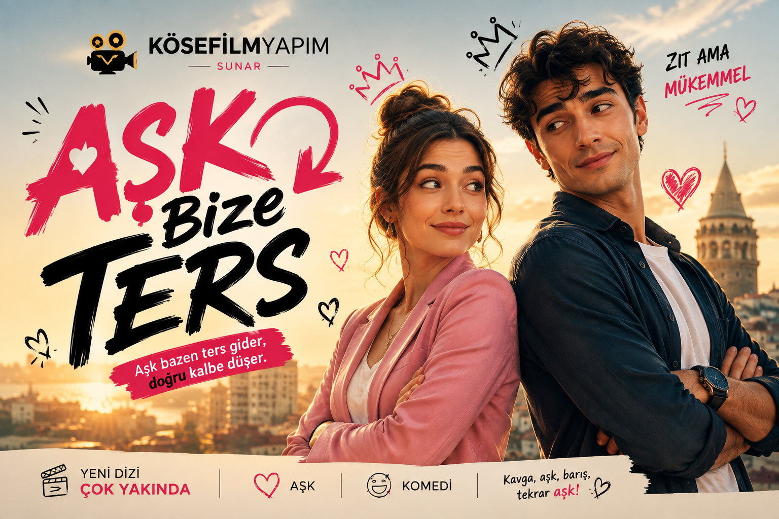 Aşk Bize Ters Dizisi Çok Yakında