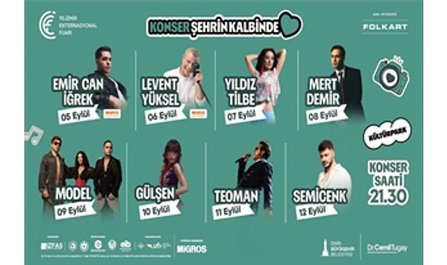 İEF’de Çim Konserleri rüzgarı esecek